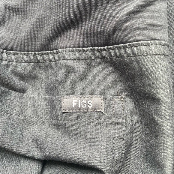 Figs Livingston Basic Scrub Pants Yoga Waistband Straight Leg Gray Size XXS 2XS - Picture 8 of 12